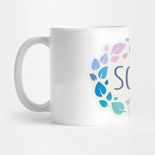 Sofia name with colorful leaves Mug